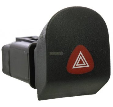 37 - Schalter Warnblinker * ROT * inkl. Anschlussstecker und