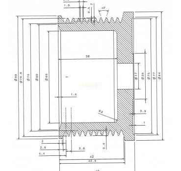 Riemenscheibe Lichtmaschine Pulley Neu - OE-Ref. F00M147743 für Bosch Type