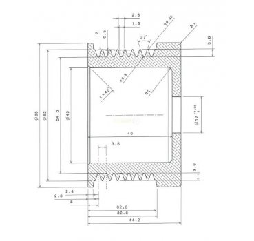Riemenscheibe Lichtmaschine Pulley Neu - OE-Ref. F00M991338 für Bosch Type
