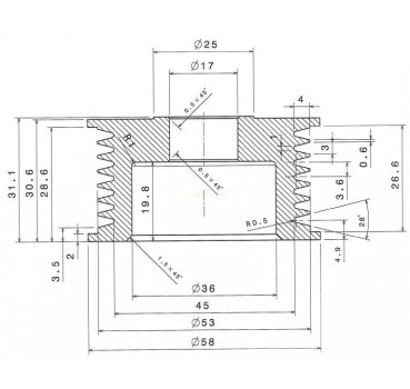 Riemenscheibe Lichtmaschine Pulley Neu - OE-Ref. LR1190901-PULLEY für Hitachi Type