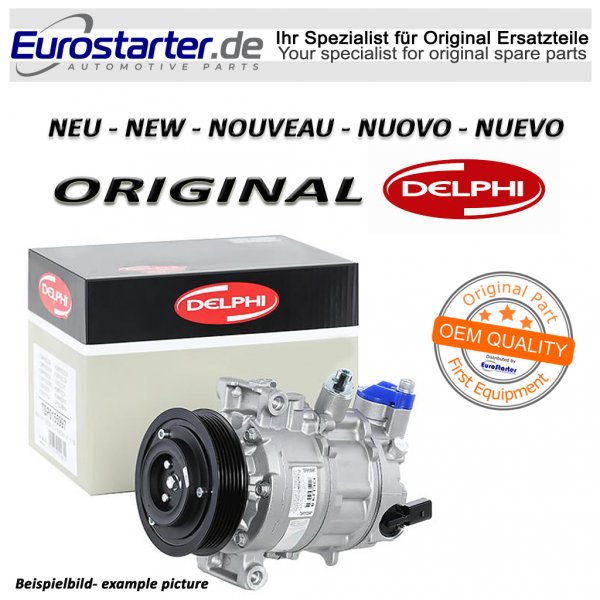 Klimakompressor 8200855146 Neu Original DELPHI für Renault-Nissan