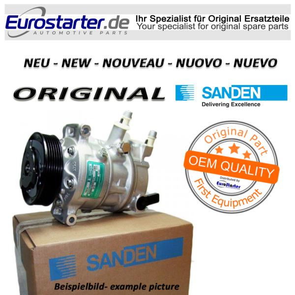 Klimakompressor 9676552680 Neu Original SANDEN für Psa